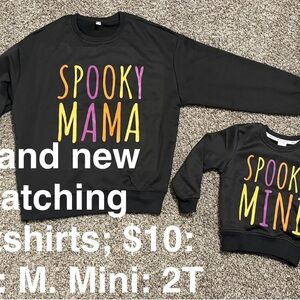 Black and Yellow Matching Sweatshirts and Hoodies with Colorful Text